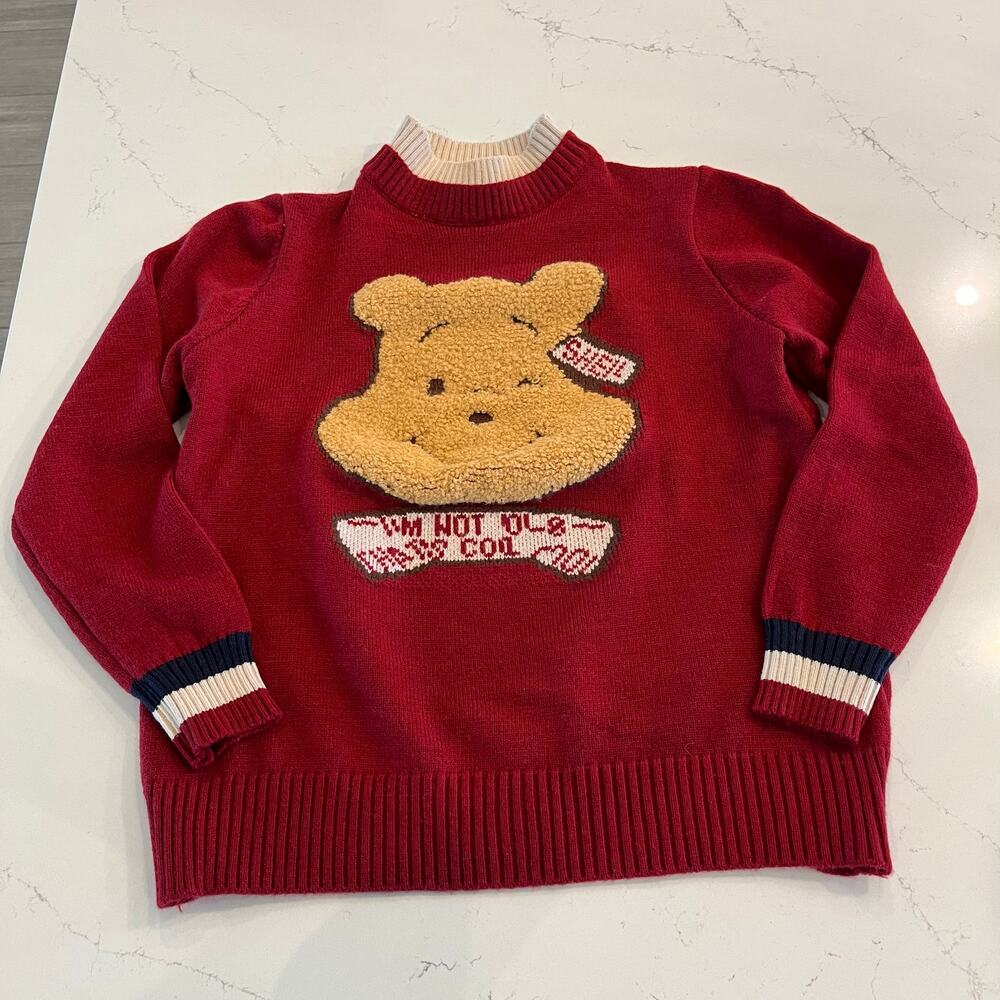 Vintage Winnie the Pooh Wool Sweater Size Medium